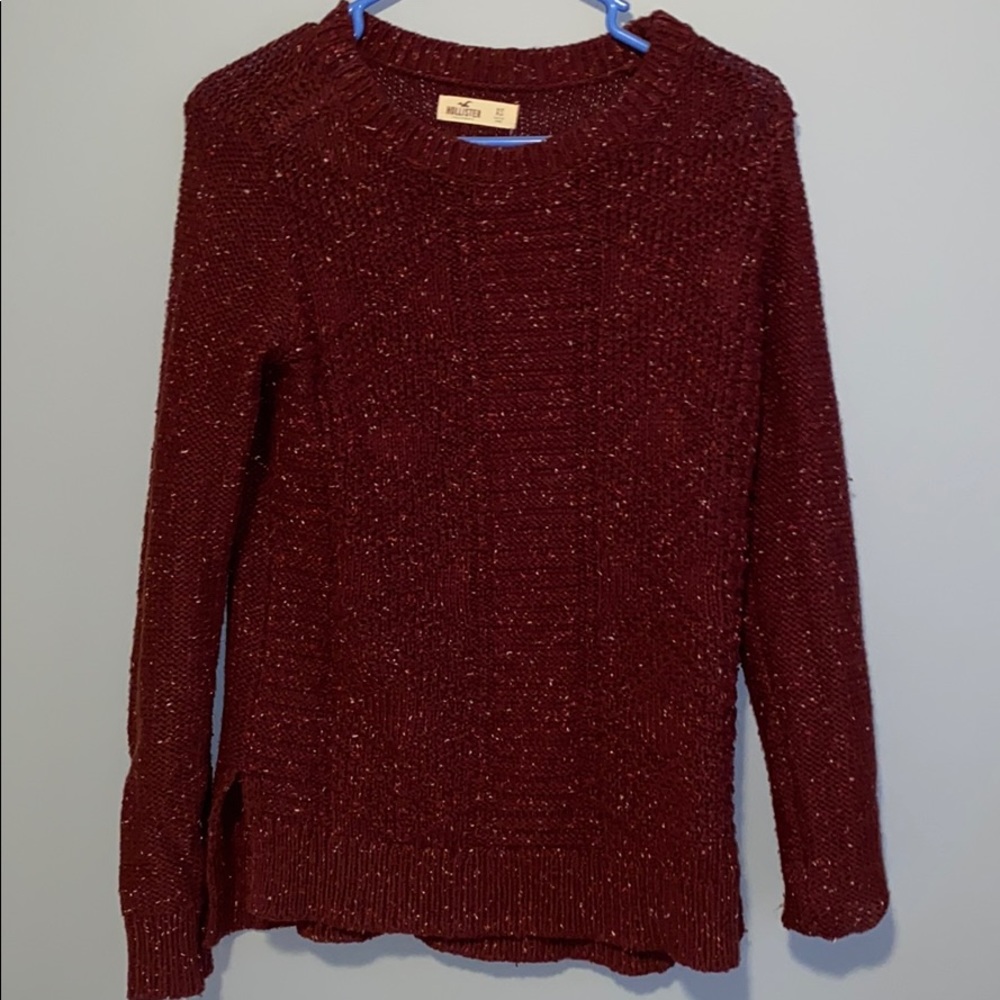 Long Maroon Sweater